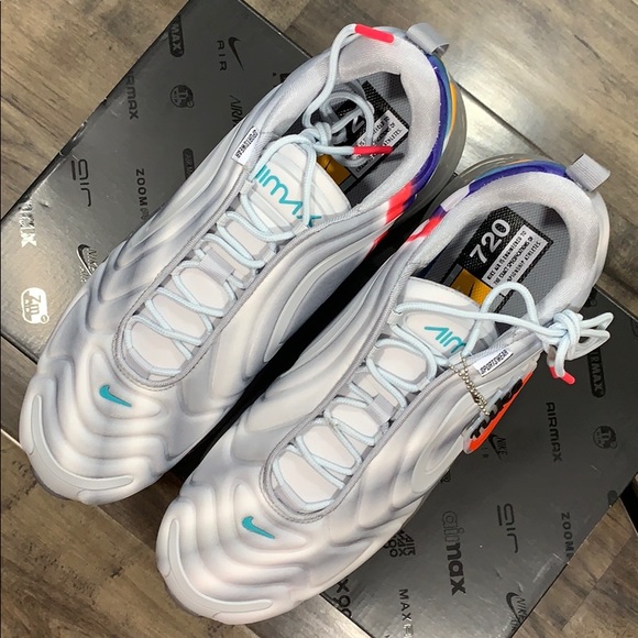 NIKE AIR MAX 720 Wolf Grey/Teal Nebula - Picture 12 of 16